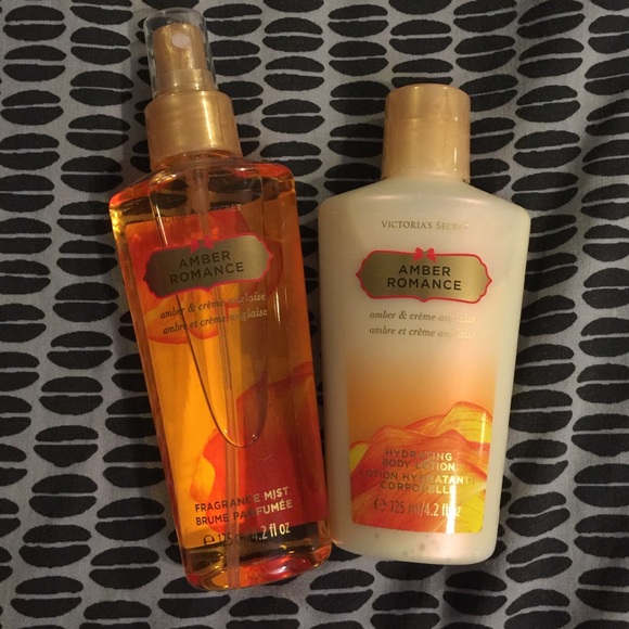 Amber Romance body lotion and fragrance mist-NWOT