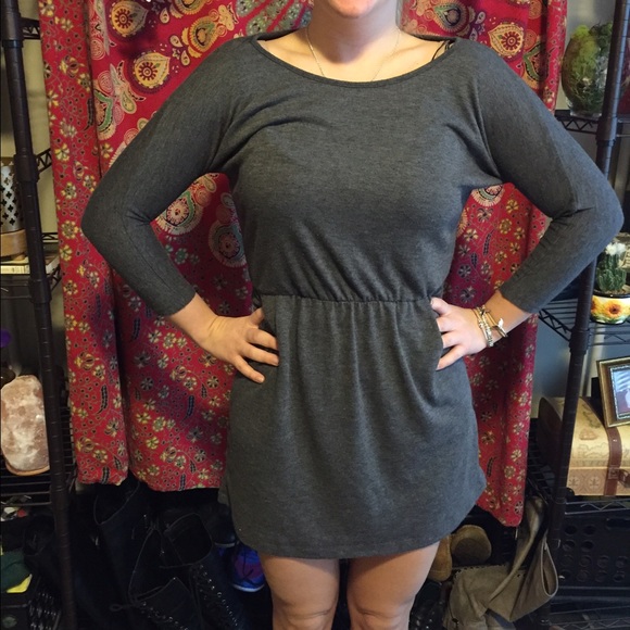 Gray forever 21 dress!! 🔮✨