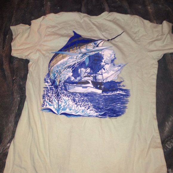 sea foam green guy Harvey t shirt