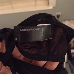 American apparel mesh bra