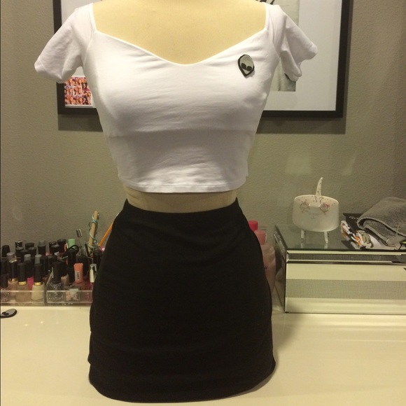 ASOS white crop top