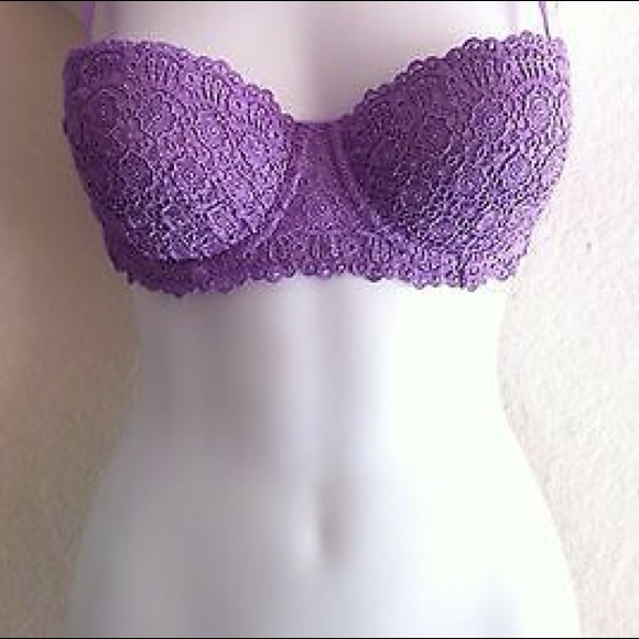 Fredrick's of Hollywood Purple lace bra
