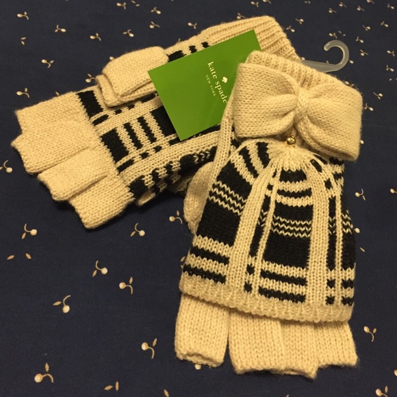 NWT Kate Spade Scuba Plaid Glove