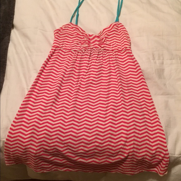 Red and white Roxy dress medium