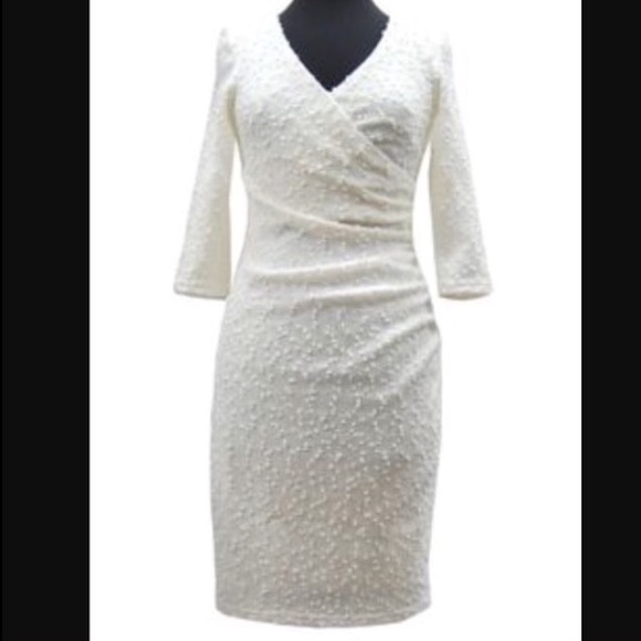 Joseph Ribkoff White Sparkle Dress
