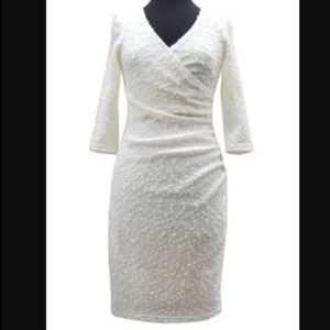 Joseph Ribkoff White Sparkle Dress