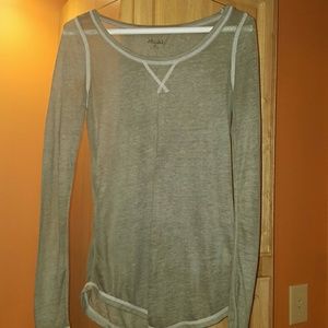 Light olive color long sleeve.