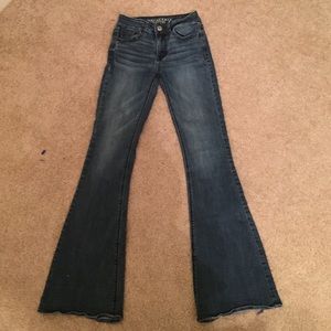 American Eagle high waisted flare jeans