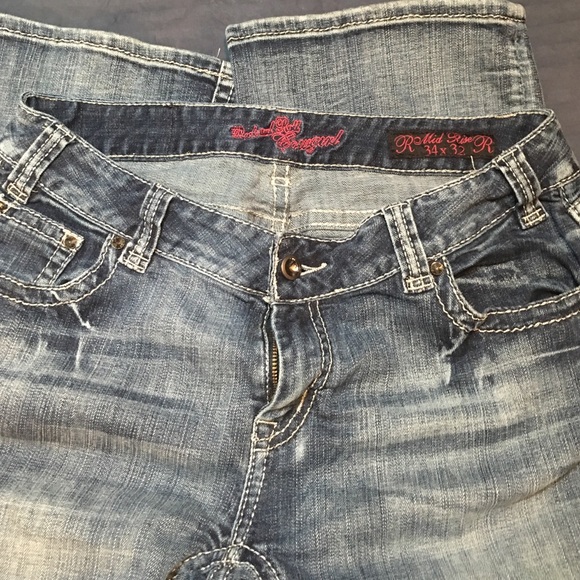 Rock and roll cowgirl jeans *sold* - Picture 2 of 4