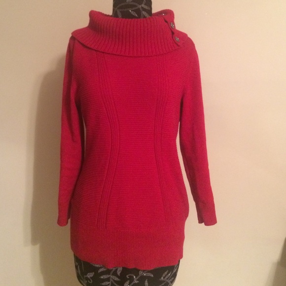 Style&Co red loose knit sweater - Picture 1 of 4