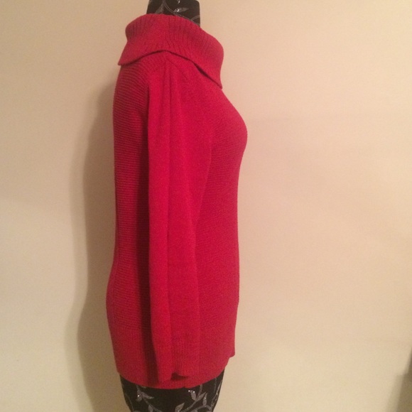 Style&Co red loose knit sweater - Picture 4 of 4