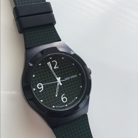 Jack Spade Grid Black/Green Watch