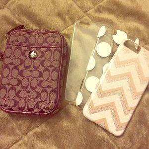 Coach phone case and 3 iPhone 5 cases