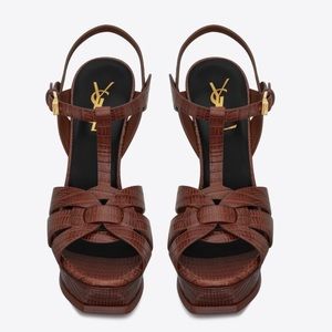 100% Authentic❗️❗️Brown YSL Tribuite Sandals