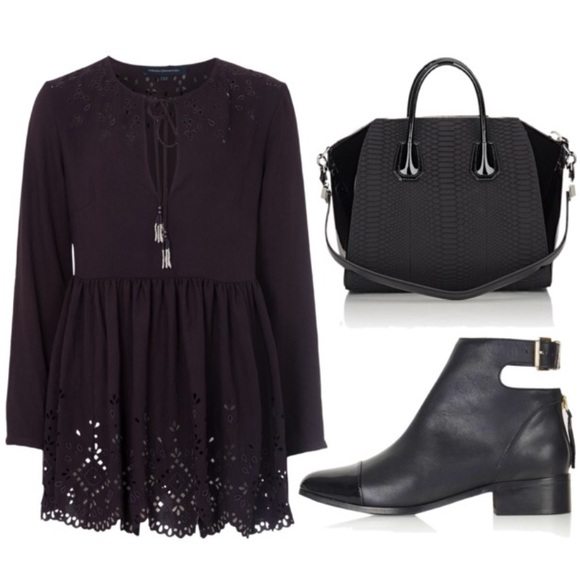 French Connection Dresses & Skirts - French Connection Laser Cut Tunic Dress