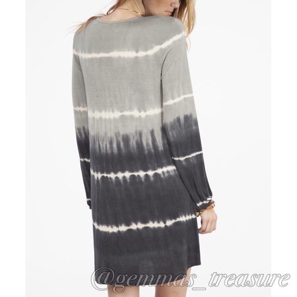 SALE| Ombré Tie Dye Dress in Charcoal - SMALL - Picture 4 of 4