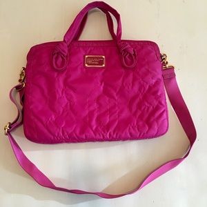 Marc by Marc Jacobs pink laptop case with strap!