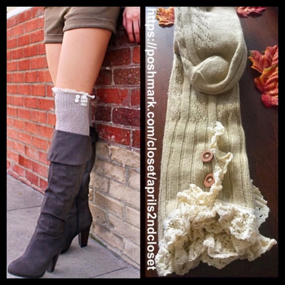 SOLD Tall Over The Knee Boot Socks - Picture 4 of 4