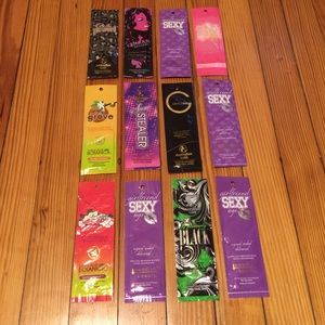 Tanning lotion packets