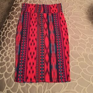 Aztec pencil skirt