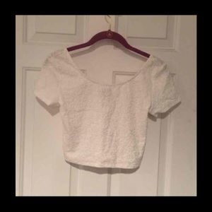 Small white crop top for sell ! Looking for trades
