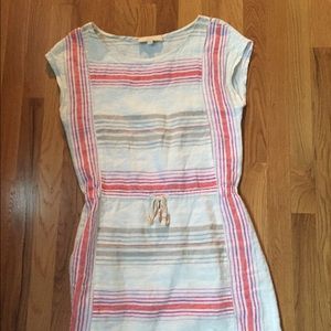 SOLD- Loft casual beachy linen dress