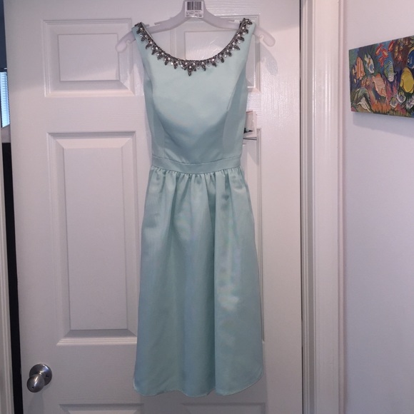 BrandNew David's Bridal Mint Sleeveless Bridesmaid