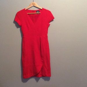 Anthropologie red dress