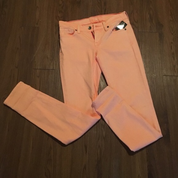 Coral Lucky Brand skinny jeans, size 26