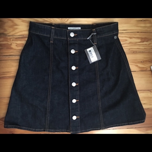 Alexa Chung denim mini skirt