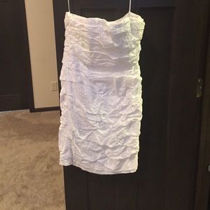 white lace dress