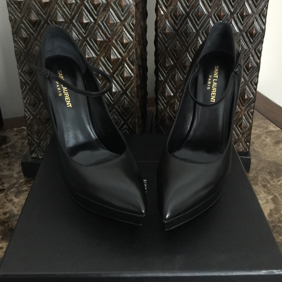 YSL Saint Laurent Janis size 40 Black leather - Picture 4 of 4