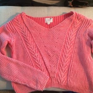 LA Hearts Cropped Sweater