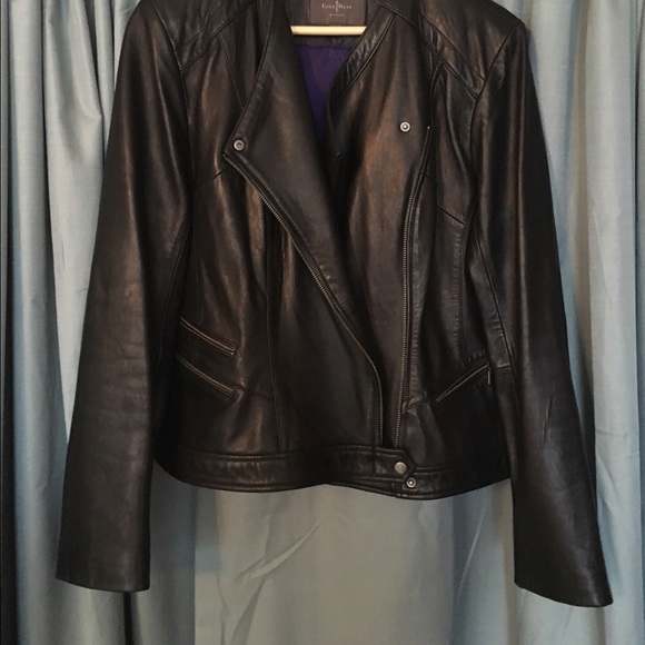Cole Haan XL black leather jacket... - Picture 3 of 4