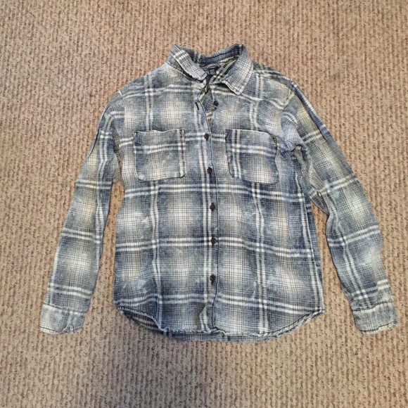 Extra small long sleeve plaid shirt