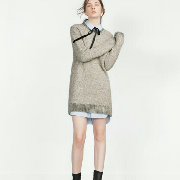 Zara Dresses Zara Sweater Dress 3859 Poshmark