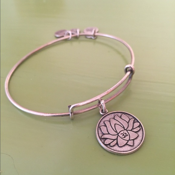 Alex & Ani Lotus Leaf Bangle Bracelet