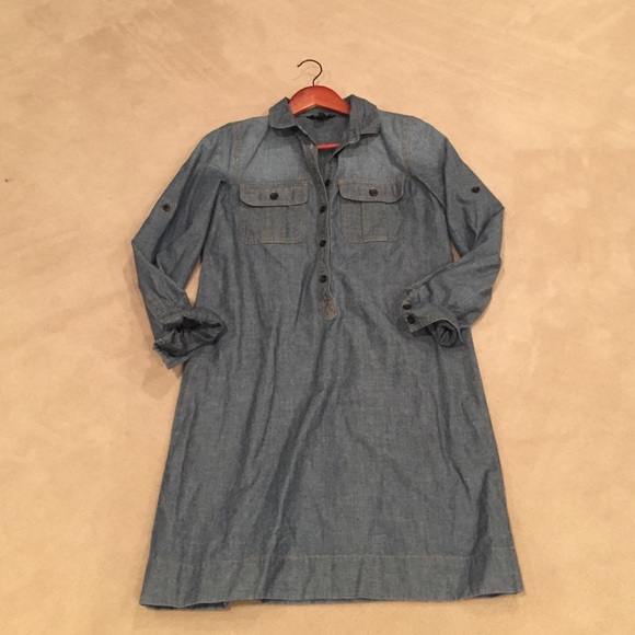 j. Crew chambray shirt dress
