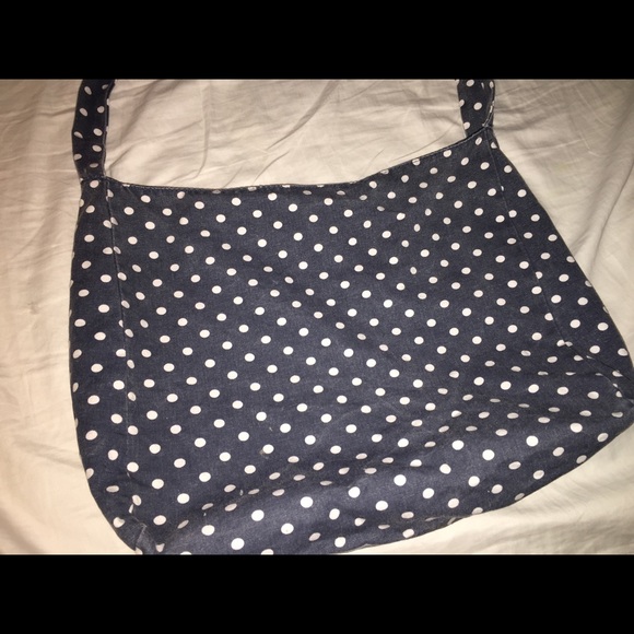 Polka dot hobo bag