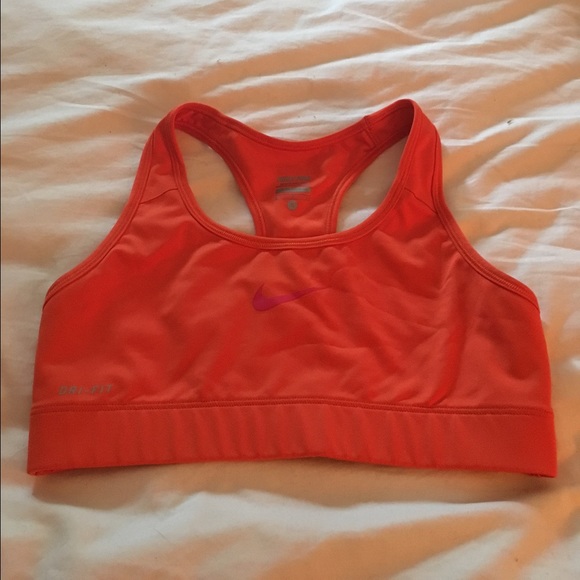 Small Orange Nike Sports Bra