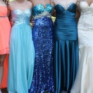 Beautiful sequined prom dress