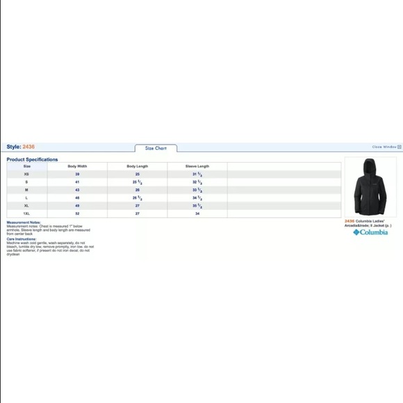 Columbia Ladies Arcadia Jacket Monogrammed - Picture 4 of 4