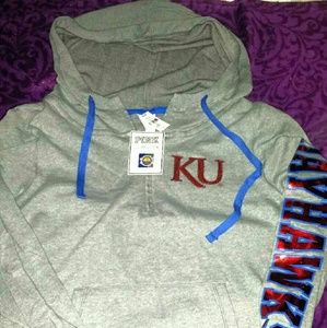 Victorias Secret PINK KU hoodie pullover NWT