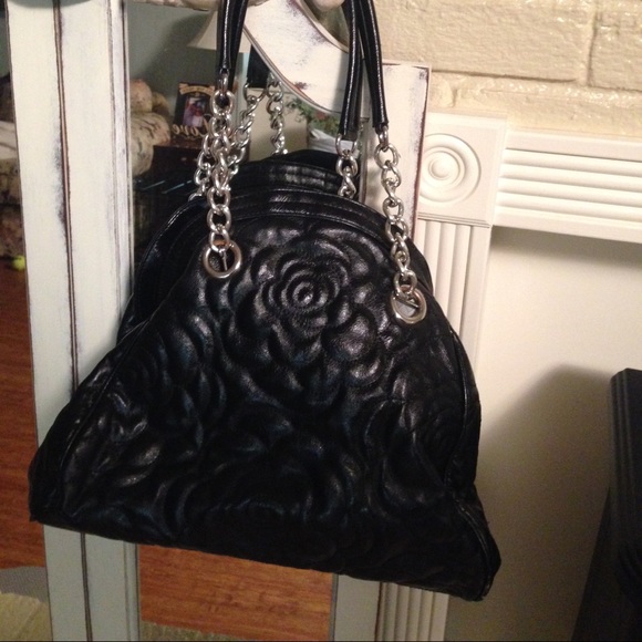 Big Buddha Black Floral Purse