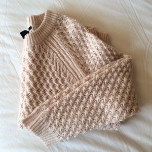 Pale Pink Chunky Knit Sweater