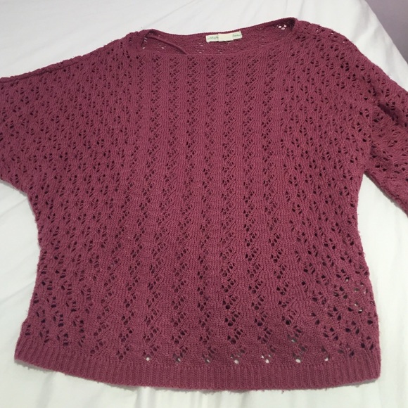Magenta Oversized Knit Sweater