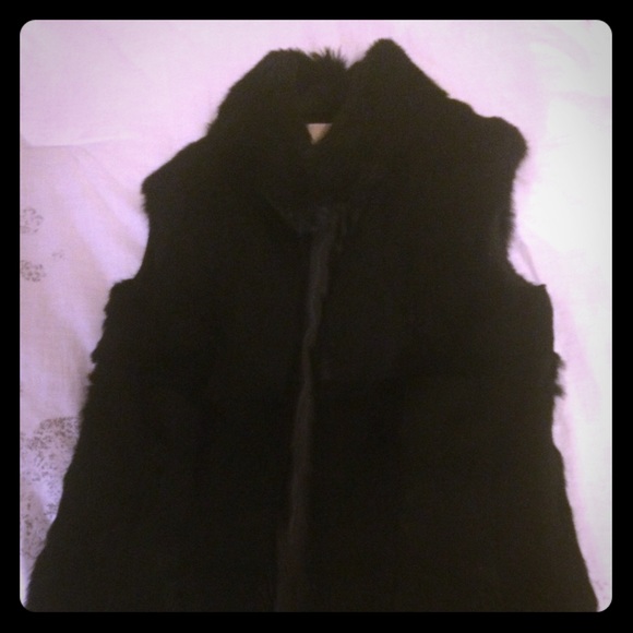 Micheal Kors rabbit fur vest