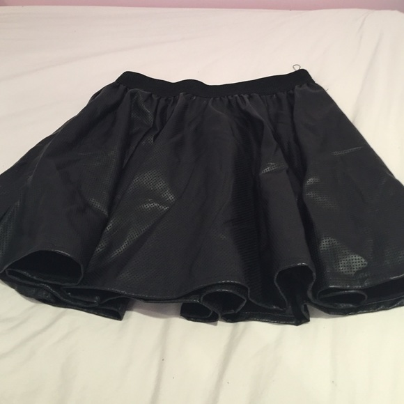 Adorable Faux Leather Skirt