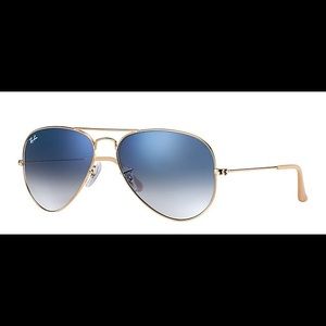 Gradient gold frame Ray bans
