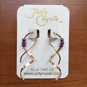 Jody Coyote 14K Gold Filled Spiral Earrings